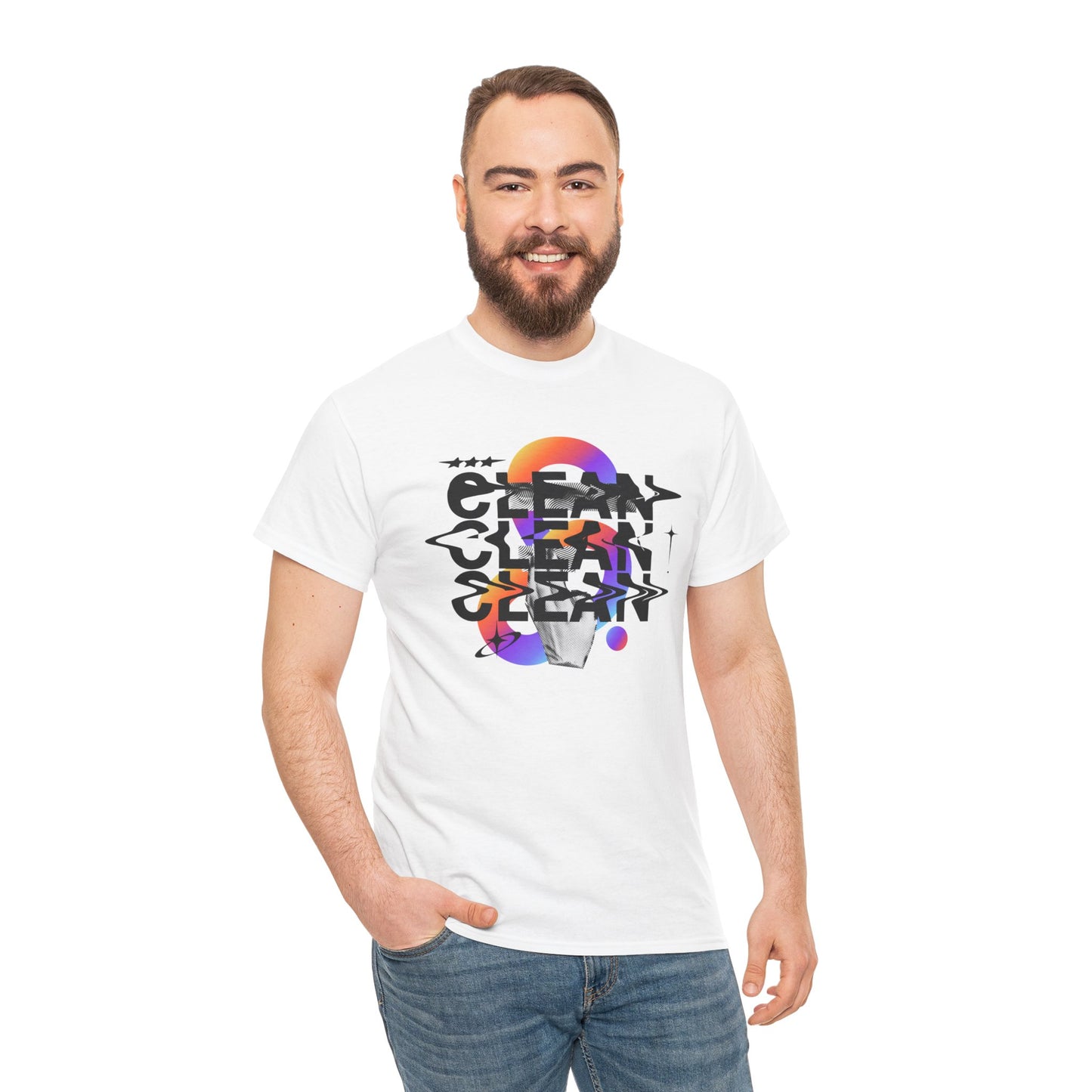 Abstract Neon Fusion Tee